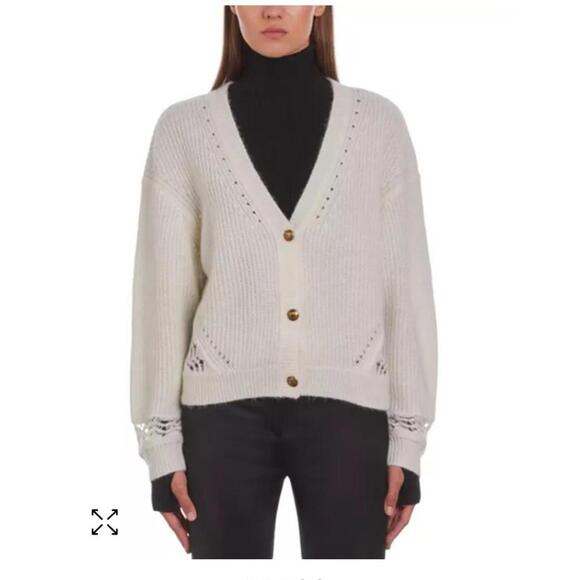 The Kooples Open Knit Detail Cardigan
